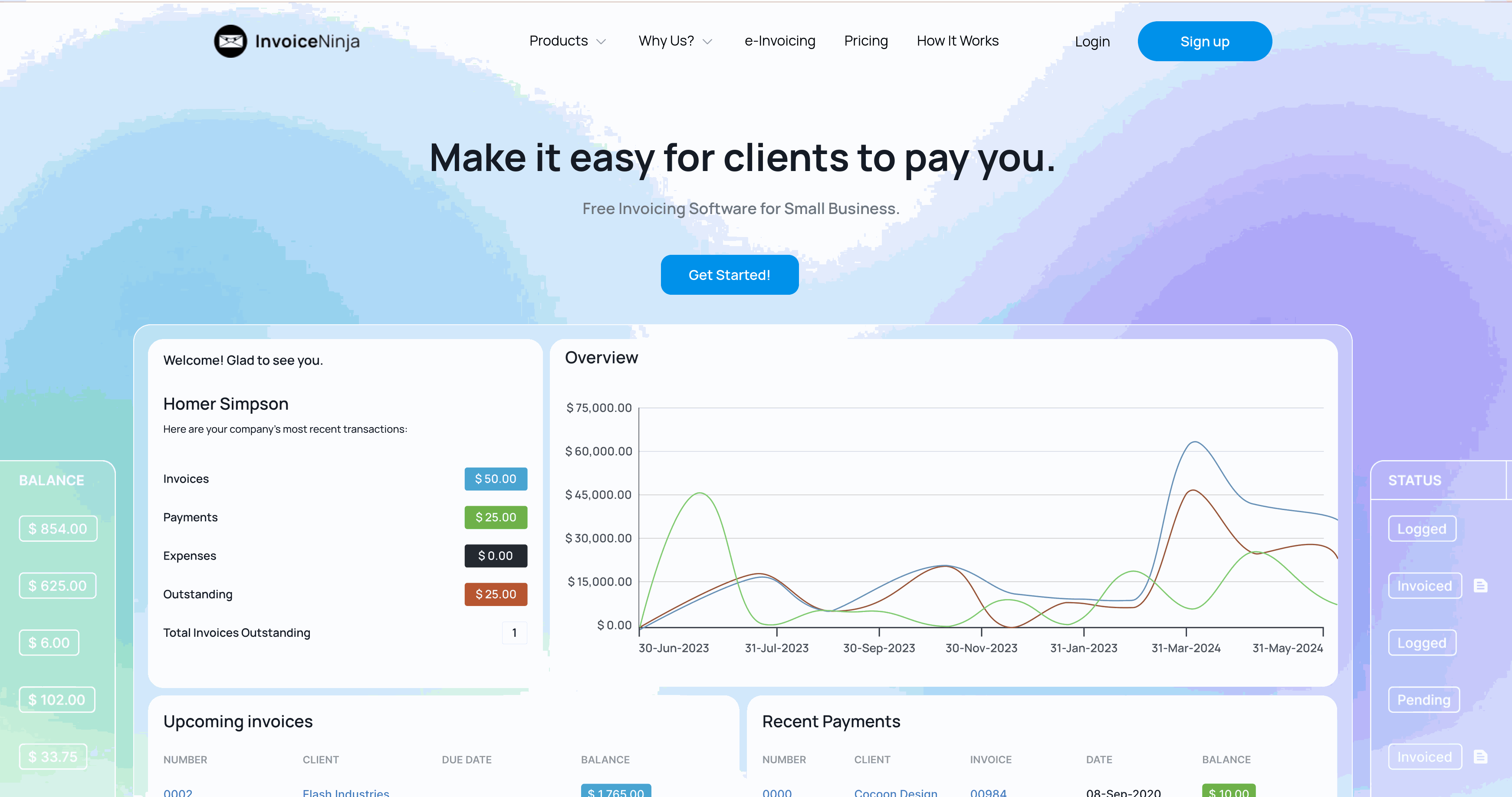 Odoo - Sample 1 for three columns