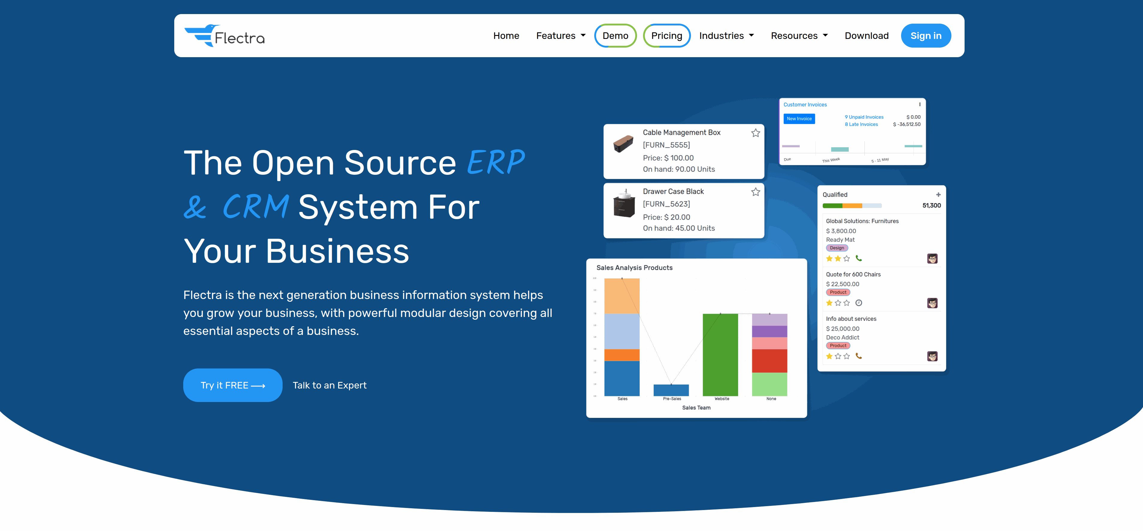 Odoo - Sample 2 for three columns